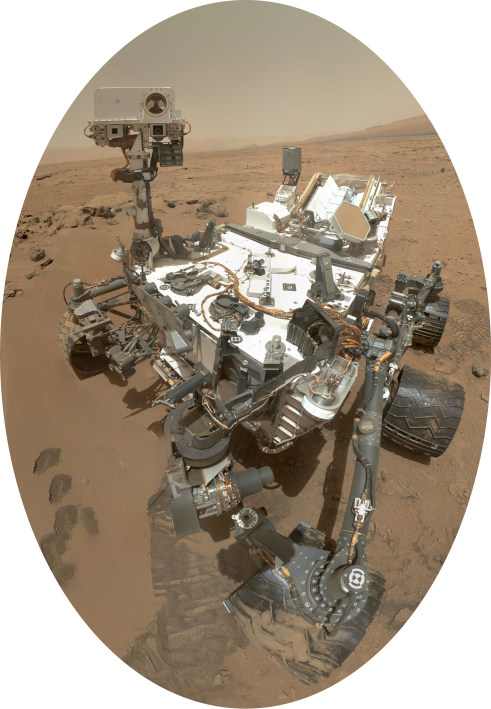 The Curiosity rover.